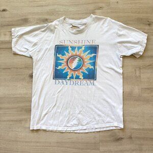 Vintage 1996 Grateful Dead Shirt T-Shirt Sunshine Daydream Sun White GDM XL